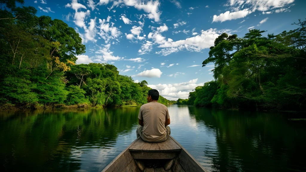 Vista aérea da Amazônia